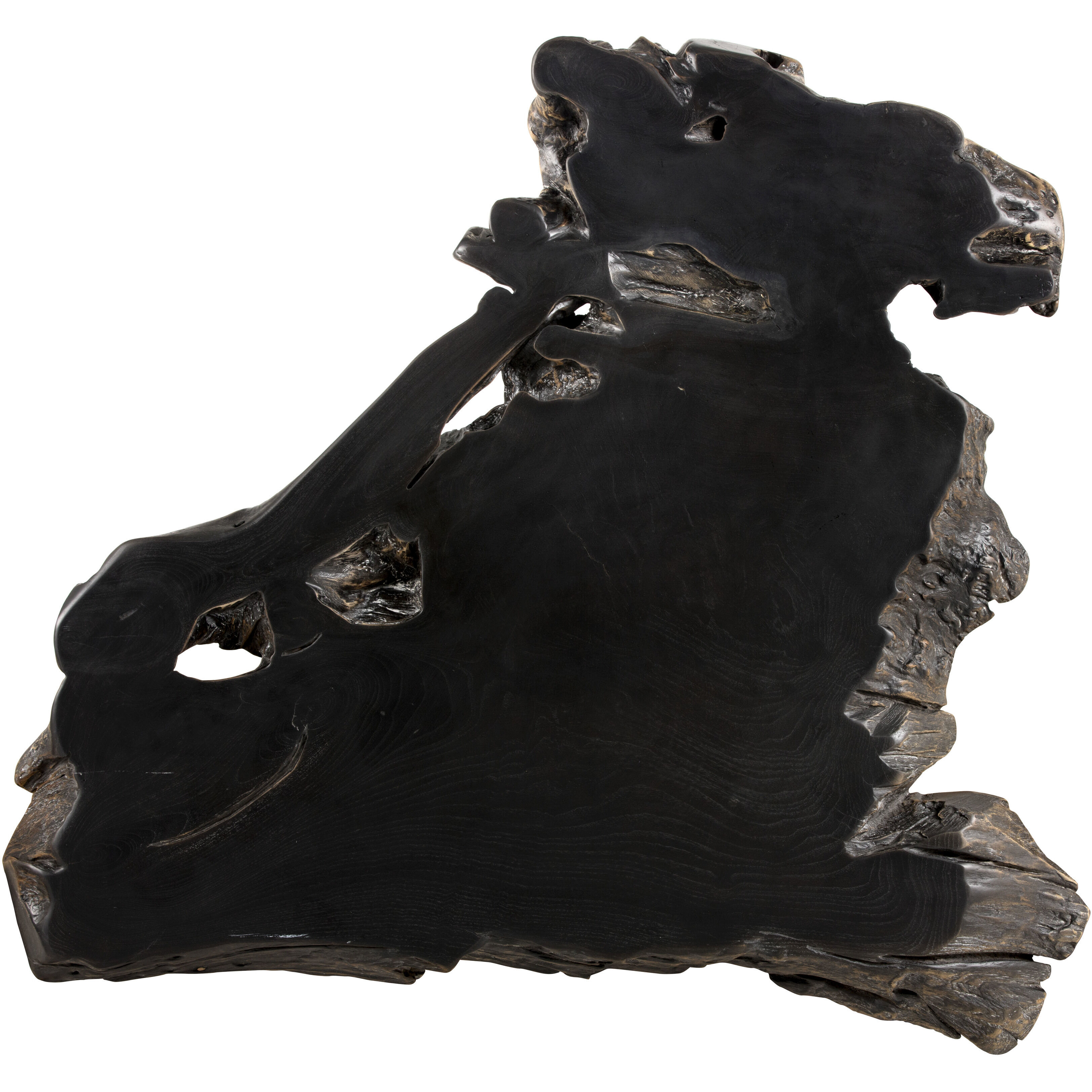 Wyatt 46 X 37 inch Black / Dark Brown Coffee Table